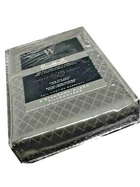 new Wamsutta 625 TC 100% Pimacott Cotton Standard Pillowcases in CHARCOAL color